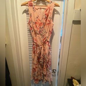 Eliza J Floral Ruched Chiffon dress, Size 12